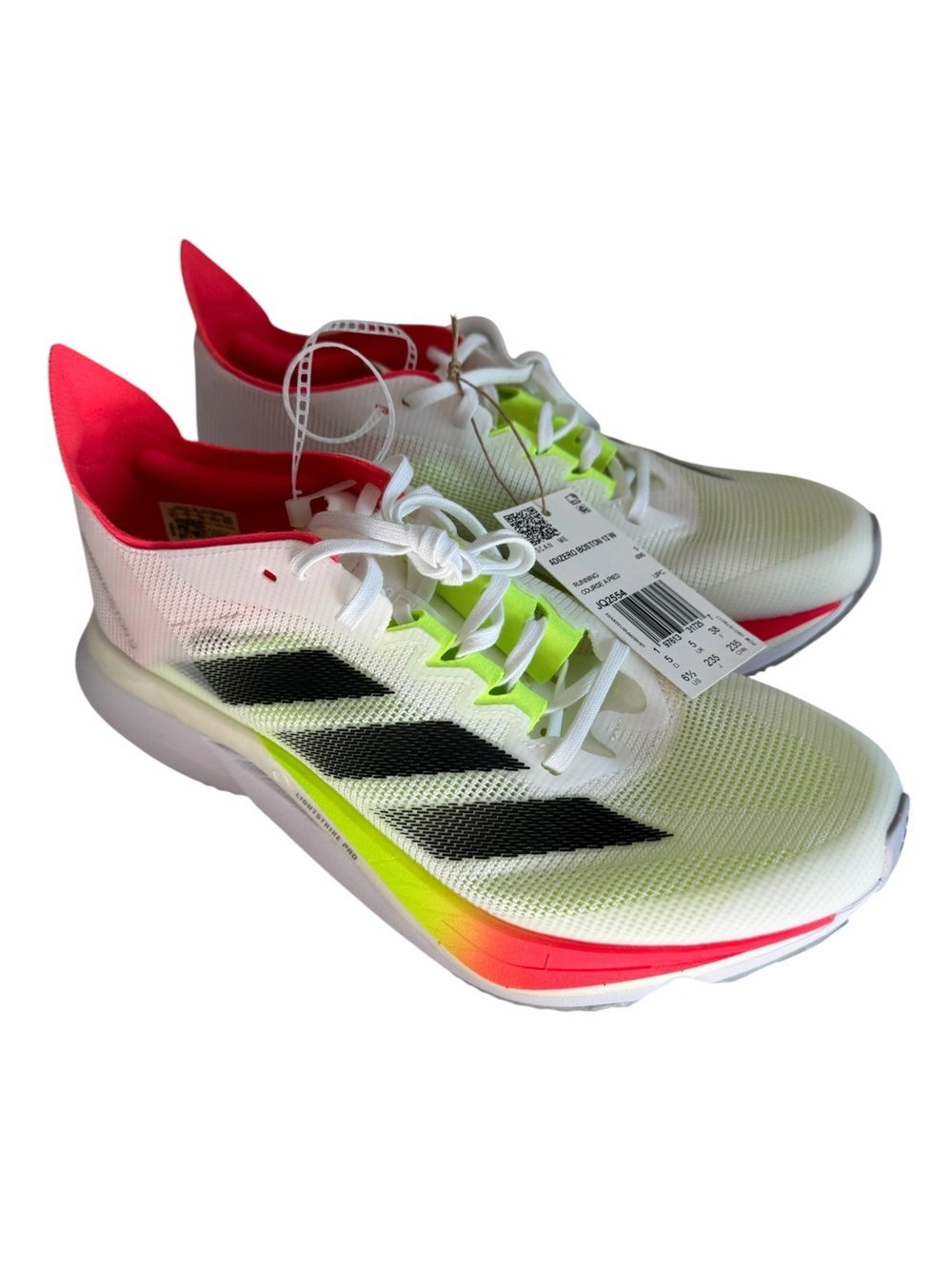 NWT Adidas Women’s Adizero Boston 12 White Running Shoes 6.5